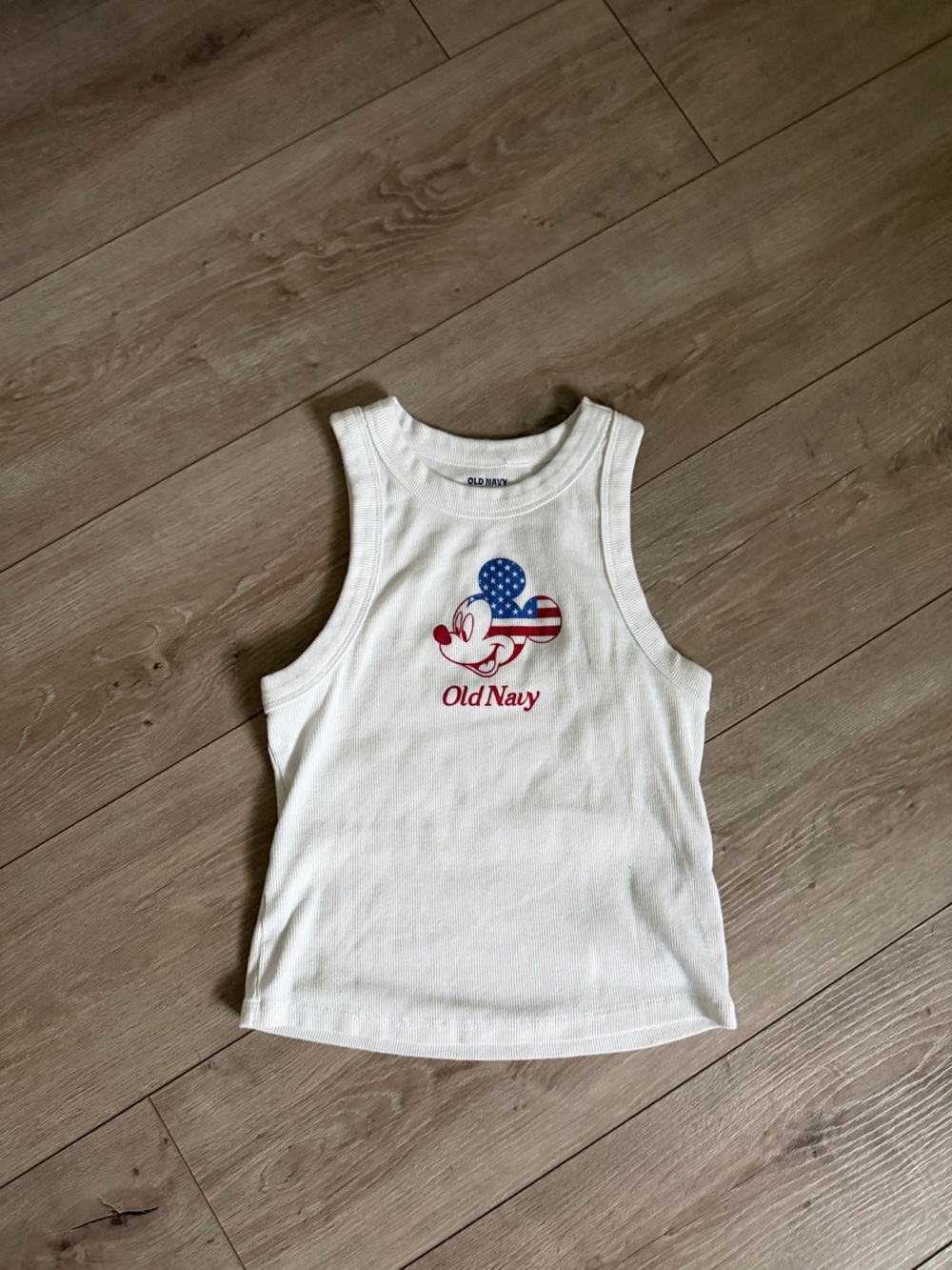 Old Navy x Disney Mickey Mouse Logo-Graphic Snug Tank Top Disney Mickey Mouse
